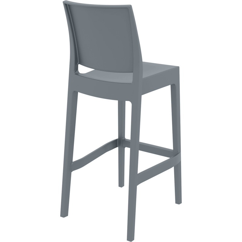 Ensemble de 2 tabourets de bar Maya gris foncé