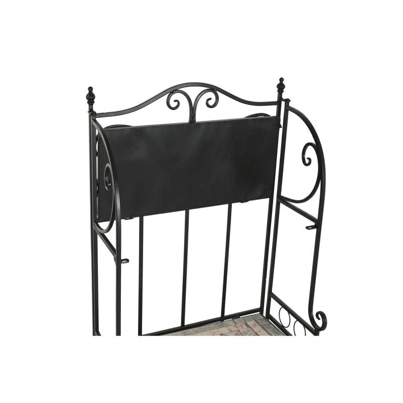 Étagère Home ESPRIT Noir Multicouleur Céramique Forge 3 Etagères 54 x 29 x 121 cm 58 x 31,5 x 117 cm
