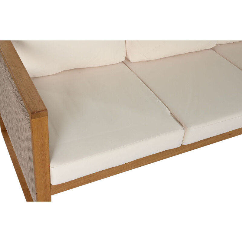 Canapé de jardin Home ESPRIT Blanc Marron 182 x 72 x 80 cm