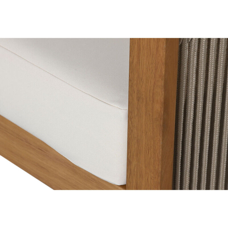 Canapé de jardin Home ESPRIT Blanc Marron 182 x 72 x 80 cm