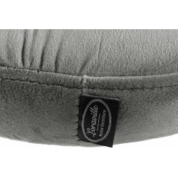 Ensemble de 2 tabourets de bar en velours Ponte, blancs gris