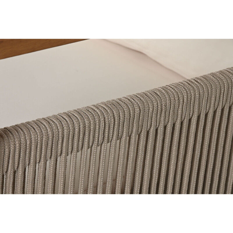 Canapé de jardin Home ESPRIT Blanc Marron 182 x 72 x 80 cm