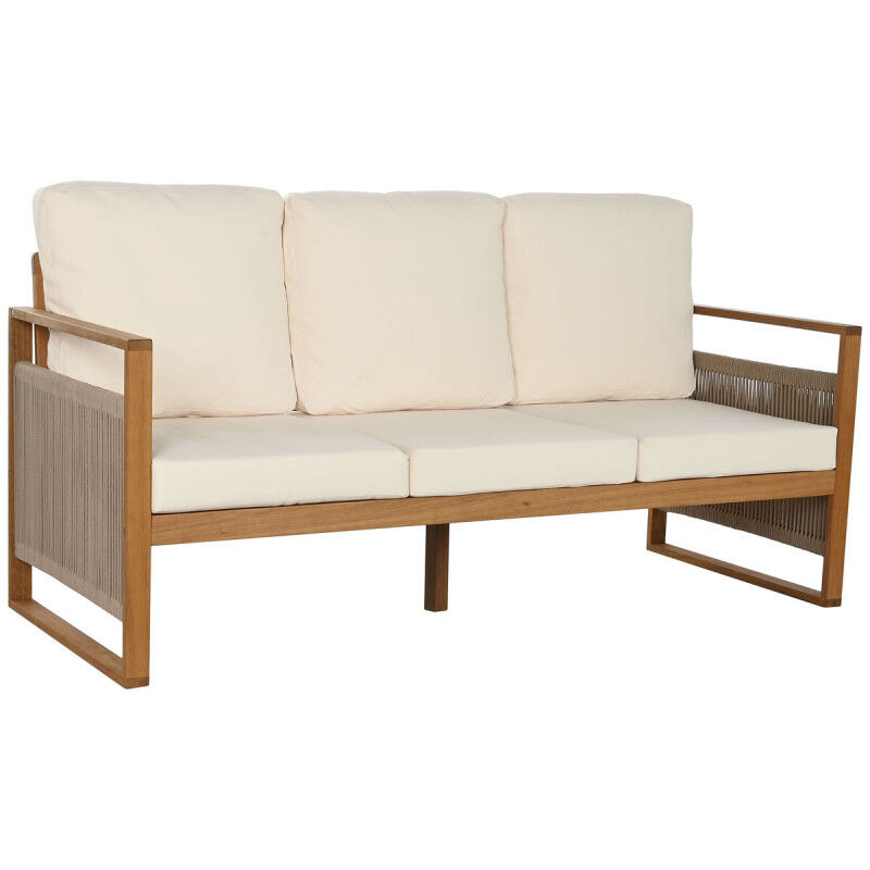 Canapé de jardin Home ESPRIT Blanc Marron 182 x 72 x 80 cm