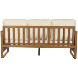 Canapé de jardin Home ESPRIT Blanc Marron 182 x 72 x 80 cm
