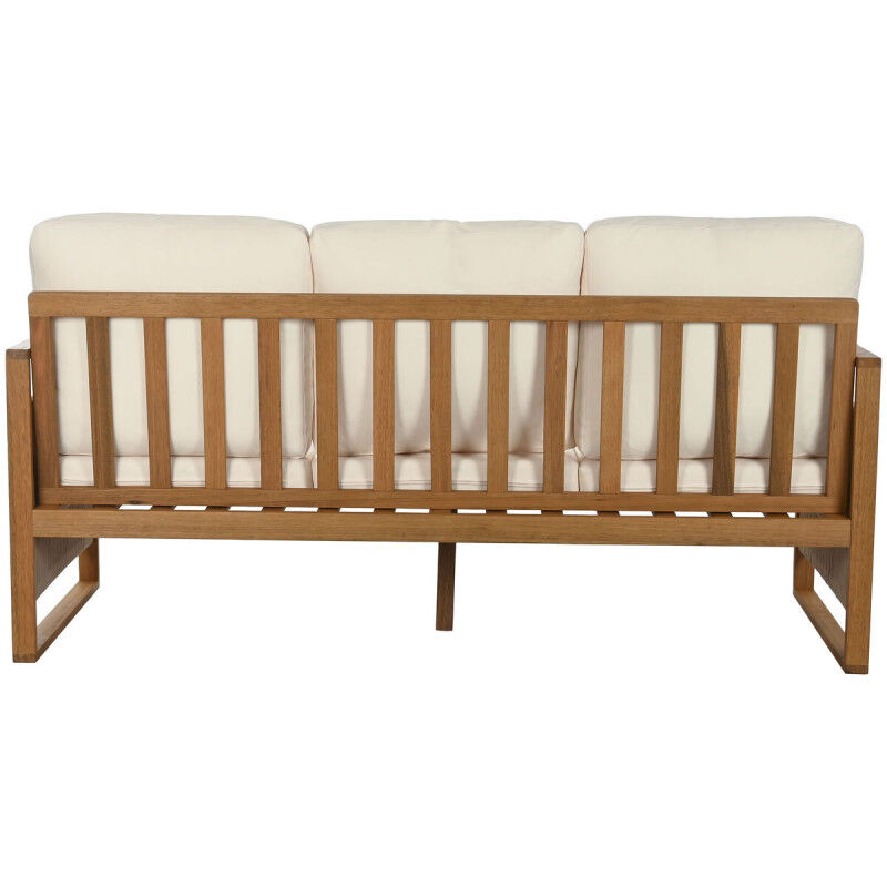Canapé de jardin Home ESPRIT Blanc Marron 182 x 72 x 80 cm