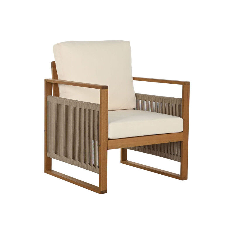 Canapé de jardin Home ESPRIT Blanc Marron 182 x 72 x 80 cm