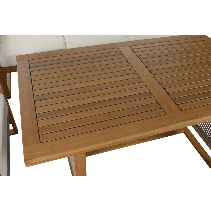 Canapé de jardin Home ESPRIT Blanc Marron 182 x 72 x 80 cm