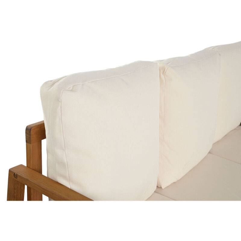 Canapé de jardin Home ESPRIT Blanc Marron 182 x 72 x 80 cm