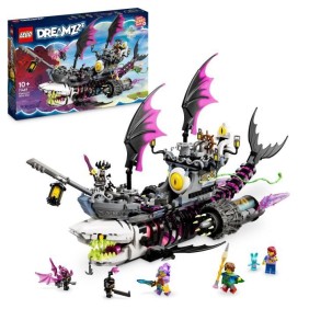 LEGO DREAMZzz 71469 Le Vaisseau Requin des Cauchemars, Construire un Jouet de Bateau Pirate de 2 Façons