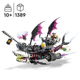 LEGO DREAMZzz 71469 Le Vaisseau Requin des Cauchemars, Construire un Jouet de Bateau Pirate de 2 Façons