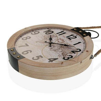 Horloge Murale Versa Mapamundi 40 x 6,5 x 47 cm Bois MDF