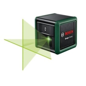 Laser lignes Bosch - Quigo Green (Livré avec 2 piles, une pince universelle MM2 et 1 adaptation de fixation)