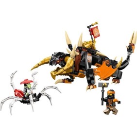 LEGO NINJAGO 71782 Le Dragon de Terre de Cole – Évolution, Jouet avec 2 Minifigurines