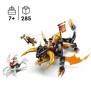 LEGO NINJAGO 71782 Le Dragon de Terre de Cole – Évolution, Jouet avec 2 Minifigurines