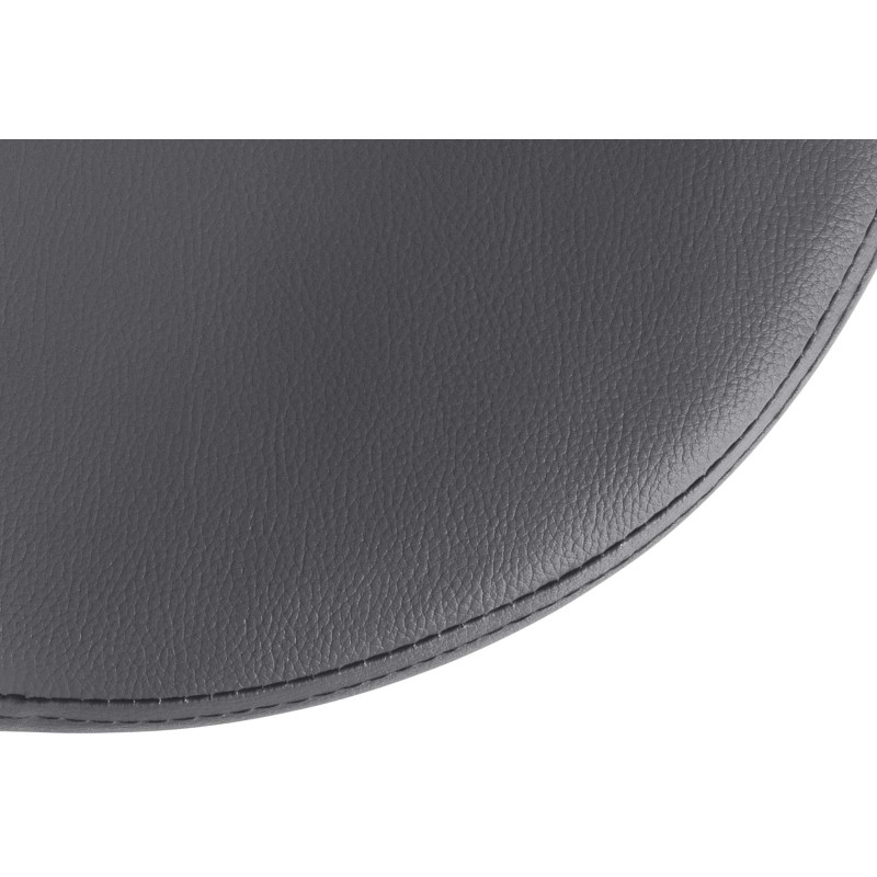 Set de 2 taburetes de bar Ponte en polipiel Gris,Metal cromado