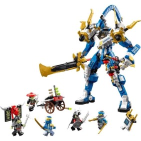 LEGO NINJAGO 71785 Le Robot Titan de Jay, Jouet pour Enfants, avec Minifigurines et Arbalete