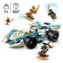 LEGO NINJAGO 71791 La Voiture de Course Spinjitzu : le Pouvoir du Dragon de Zane, Jouet Enfants 7 Ans