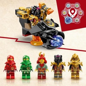 LEGO NINJAGO 71793 Le Dragon de Lave Transformable de Heatwave, Jouet de Dragon avec Minifigurines