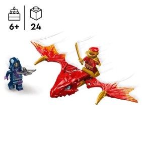 LEGO 71801 NINJAGO L'Attaque du Dragon Rebelle de Kai, Jouet Ninja de Dragon et Figurines incluant Kai avec Mini-Katana