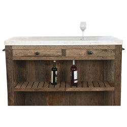 Meuble de cuisine Home ESPRIT Blanc Naturel 120 x 60 x 97 cm 131 x 61,5 x 97 cm