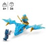 LEGO 71802 NINJAGO L'Attaque du Dragon Rebelle de Nya, Jouet Ninja de Dragon et Figurines incluant Nya avec Mini-Katana