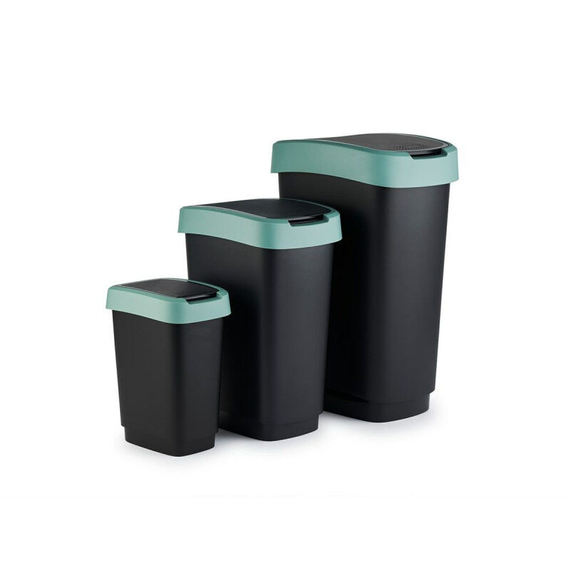 Poubelle Rotho Twist Green Vert Plastique 25 L