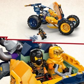 LEGO NINJAGO 71811 Le Buggy Tout-Terrain Ninja d'Arin, Set avec Dragon et 4 Minifigurines