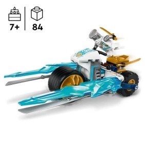 LEGO NINJAGO 71816 La moto de glace de Zane - Avec minifigurine, Jouet d'aventure ninja