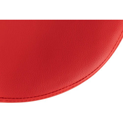 Set di 2 sgabelli da bar Ponte in similpelle rosso,Metallo bianco opaco