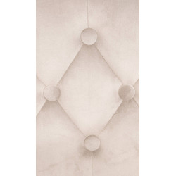 Sgabello da bar in velluto Dublin crema,Metallo in look cromato