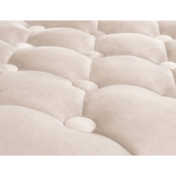 Tabouret de bar Dublin en velours noir crème