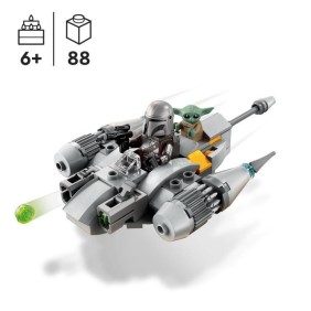 LEGO Star Wars 75363 Microfighter Chasseur N-1 du Mandalorien, Jouet Le Livre de Boba Fett avec Figurine Bébé Yoda