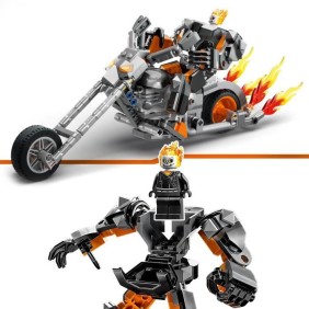 LEGO Marvel 76245 Le Robot et la Moto de Ghost Rider, Jouet avec Figurine Super-Héros