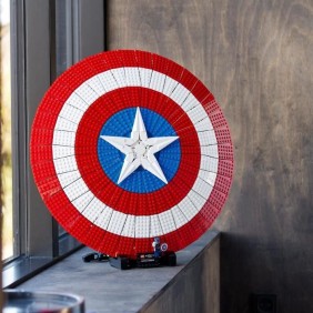 LEGO Marvel 76262 Le Bouclier de Captain America, Maquette Avengers pour Adultes avec Marteau de Thor