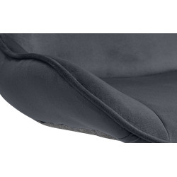 Barhocker Vonore Samt chrom