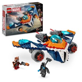 LEGO 76278 Marvel Le Vaisseau Spatial de Rocket contre Ronan, Jouet sur Les Gardiens de la Galaxie, Vaisseau et Minifigurines