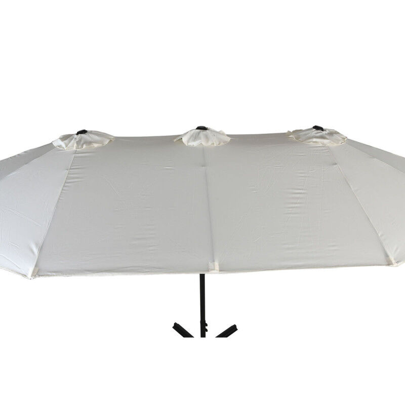 Parasol Home ESPRIT Beige Gris foncé 450 x 262 x 250 cm