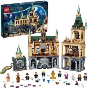 LEGO 76389 Harry Potter™ La Chambre des Secrets de Poudlard Jouet Château avec Grande Salle + Figurine Edition 20eme Anniversair