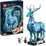 LEGO Harry Potter 76414 Expecto Patronum, Maquette 2-en-1 avec Figurines Animales Cerf et Loup