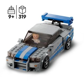 LEGO Speed Champions 76917 Nissan Skyline GT-R (R34) 2 Fast 2 Furious, Maquette de Voiture