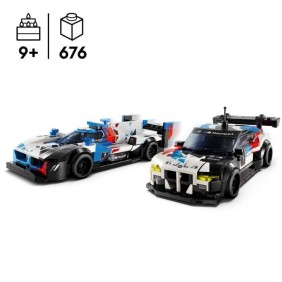 LEGO Speed Champions 76922 Voitures de Course BMW M4 GT3 et BMW M Hybrid V8, Idée Cadeau