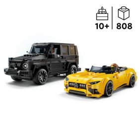 LEGO Speed Champions 76924 Mercedes-AMG G 63 et Mercedes-AMG SL 63, voitures a construire