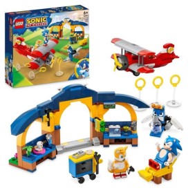 LEGO Sonic the Hedgehog 76991 L'avion Tornado et l'Atelier de Tails, Jeu de Construction avec 4 Figurines de Personnages