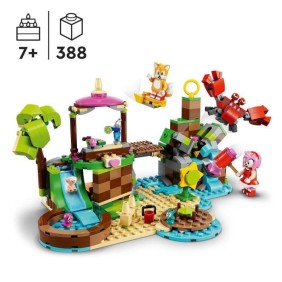 LEGO Sonic the Hedgehog 76992 L'île de Sauvetage des Animaux d'Amy, Jouet avec 6 Figurines, pour Enfants