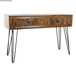 Meuble d'Entrée DKD Home Decor Marron Noir 118 x 40 x 77 cm