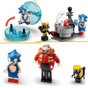 LEGO Sonic the Hedgehog 76993 Sonic contre le Death Egg Robot du Dr. Eggman, Jouet pour Enfants, avec 6 Personnages