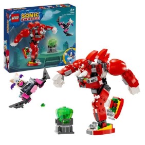 LEGO 76996 Sonic Le Hedgehog Le Robot Gardien de Knuckles, Figurines de Jeu Vidéo Knuckles et Rouge avec le Maître Emeraude