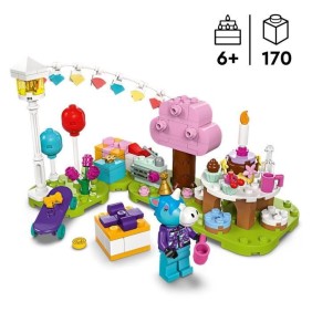 LEGO Animal Crossing 77046 Goûter d'Anniversaire de Lico, Jouet de Construction Créatif