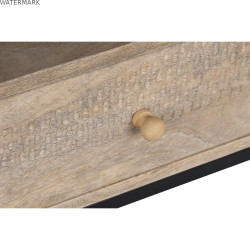 Meubles de télévision DKD Home Decor Métal Bois de manguier (140 x 40 x 50 cm)