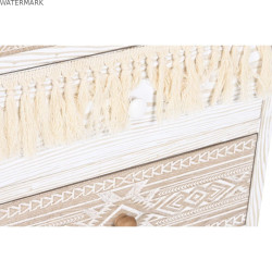 Caisson à Tiroirs DKD Home Decor Sapin Naturel Coton Blanc (48 x 35 x 89 cm)